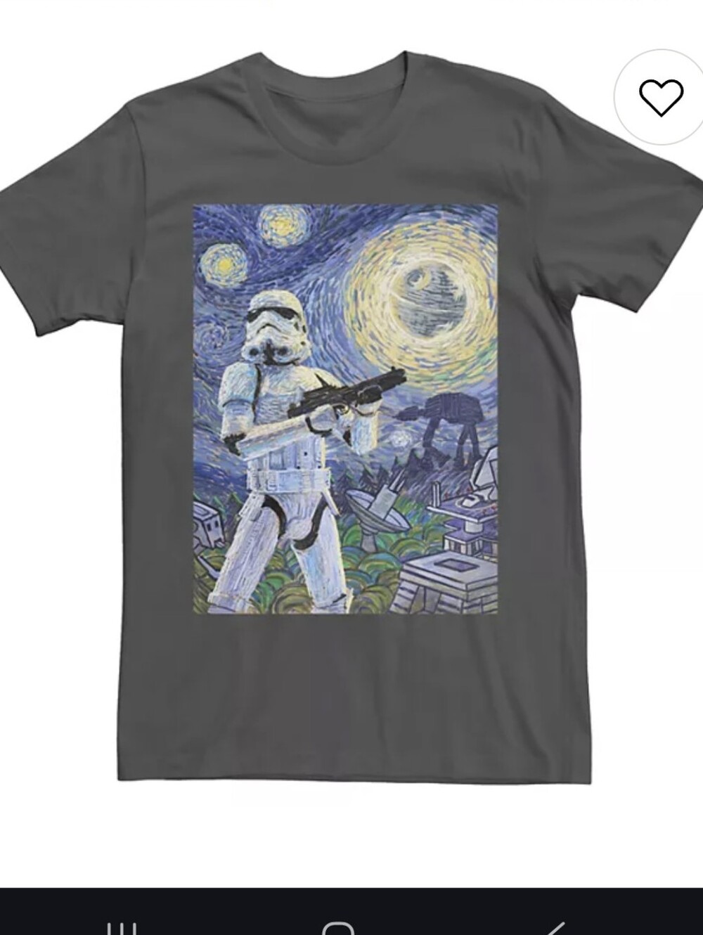 Star Wars 'Starry Night' Storm Trooper Graphic Tee - Size L